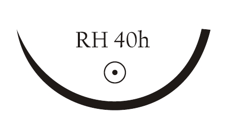 Nici chirurgiczne z igłą okrągłą Vigilenz Ecosorb E09RH40h