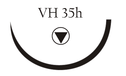 Nici chirurgiczne z igłą okrągłą Vigilenz Ecosorb E17VH35h