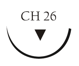 Nici chirurgiczne z igłą okrągłą Vigilenz Ecosorb E27CH260