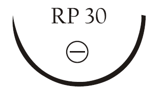 Nici chirurgiczne z igłą okrągłą Vigilenz Ecosorb E27RP300