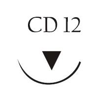 Nici chirurgiczne z igłą okrągłą Vigilenz Ecosorb fast F54CD12W