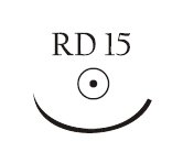 Nici chirurgiczne z igłą okrągłą Vigilenz Silk S44RD150