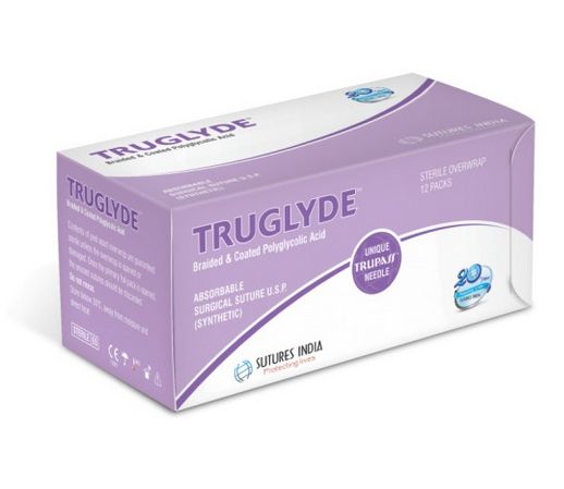 Nici chirurgiczne z igłą okrągłą Sutures India TRUGLYDE
