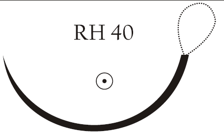 Nici chirurgiczne z igłą okrągłą Vigilenz Vigiloop V08RH400