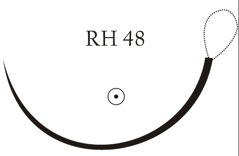 Nici chirurgiczne z igłą okrągłą Vigilenz Vigiloop V08RH480