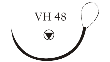 Nici chirurgiczne z igłą okrągłą Vigilenz Vigiloop V1AVH480