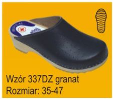 Obuwie medyczne wielorazowe Pofam-Jedność 337DZ granat