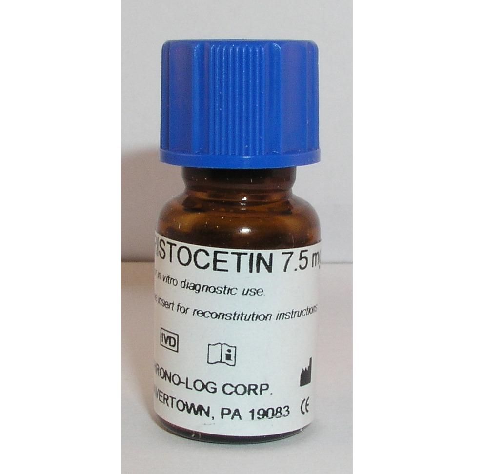 Odczynniki do agregacji krwi CHRONO-LOG Rystocetyna 7,5 mg/fiolkę