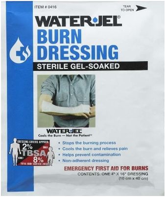 Opatrunki hydrożelowe - kompresy Water Jel Burn Dressing 10 x 40 cm