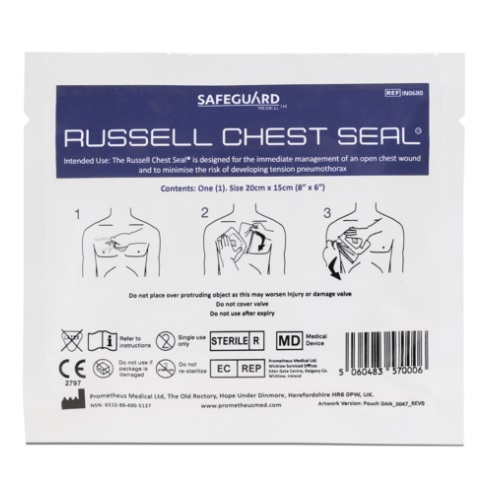 Opatrunki wentylowe Safeguard Medical Russell Chest Seal
