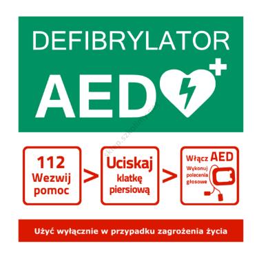 Oznaczenia Defibrylatorów AED B/D schemat postępowania