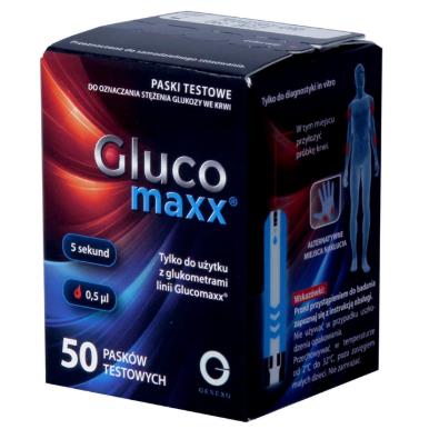 Paski do pomiaru glukozy we krwi Genexo Gluco maxx