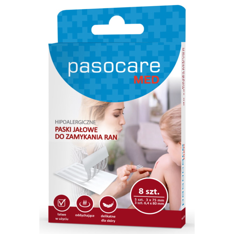 Paski do zamykania ran Paso-Trading PASOCARE MED do zamykania ran