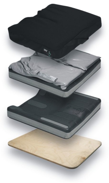 Poduszki z tworzywa - przeciwodleżynowe do wózków inwalidzkich Surise Medical JAY J3 z fluidem PLA