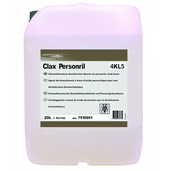 Preparaty do dezynfekcji bielizny Diversey Clax Personril 4KL5