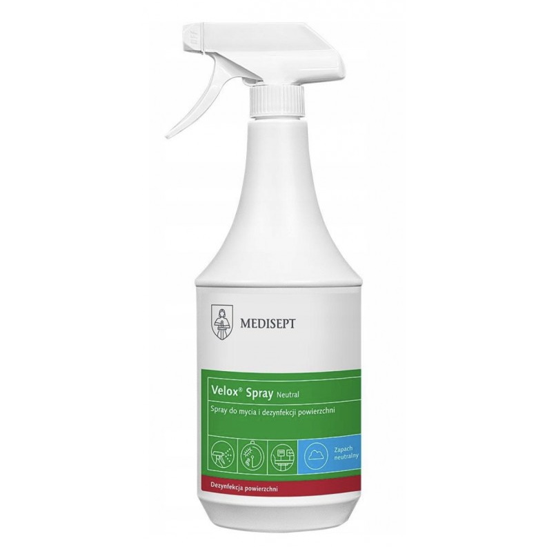 Preparaty do manualnej dezynfekcji narzędzi i wyrobów medycznych MEDISEPT Velox Spray