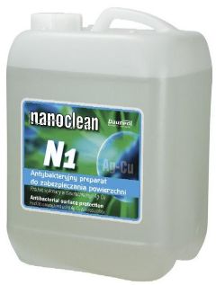 Preparaty do manualnej dezynfekcji powierzchni nano-TECH NanoClean N1, Pojemność 5L