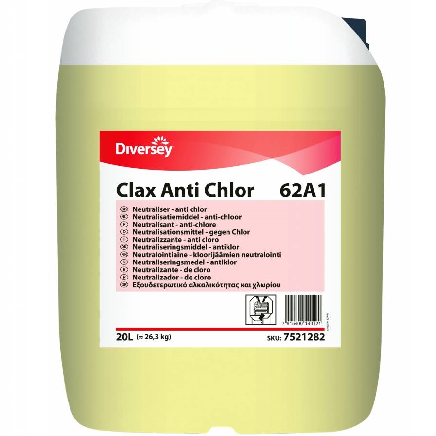 Preparaty do prania końcowego i uszlachetniania bielizny Diversey Clax Anti Chlor 62A1