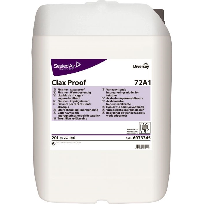 Preparaty do prania końcowego i uszlachetniania bielizny Diversey Clax Proof 72A1