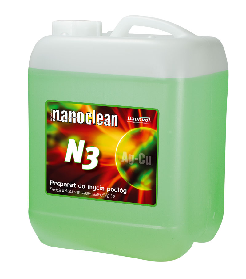 Preparaty myjące do podłóg, wykładzin i tapicerek nano-TECH NanoClean  N3   Środek do codziennego mycia podłóg