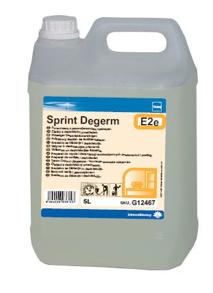 Preparaty myjące do podłóg, wykładzin i tapicerek Diversey TASKI Sprint Degerm (mycie podłóg)