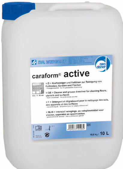 Preparaty myjące do powierzchni ponad podłogowych Dr. Weigert Caraform active – Kanister 10L
