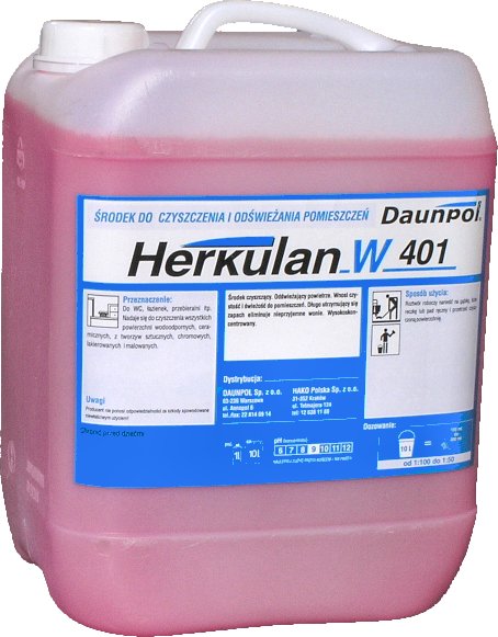 Preparaty myjące do powierzchni ponad podłogowych Daunpol Herkulan W 401