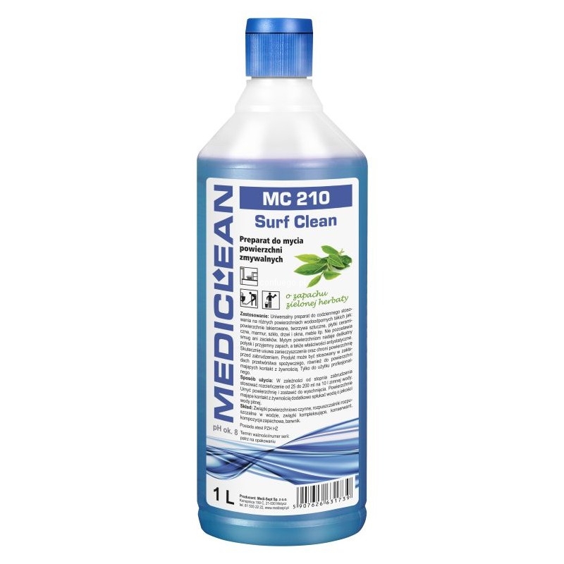 Preparaty myjące do powierzchni ponad podłogowych Mediclean MC 210 Surf Clean