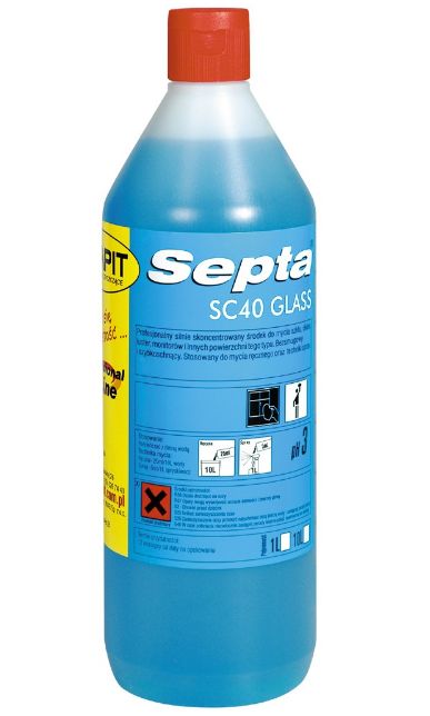 Preparaty myjące do powierzchni ponad podłogowych OMAR SC40 GLASS