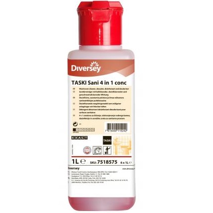 Preparaty myjące do sanitariatów Diversey TASKI Sani 4in1 conc