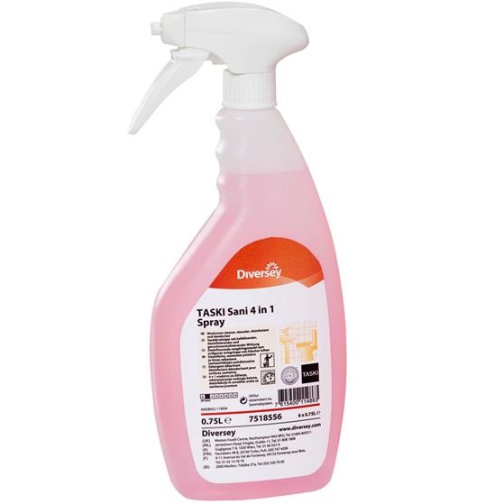 Preparaty myjące do sanitariatów Diversey TASKI Sani 4in1 Spray