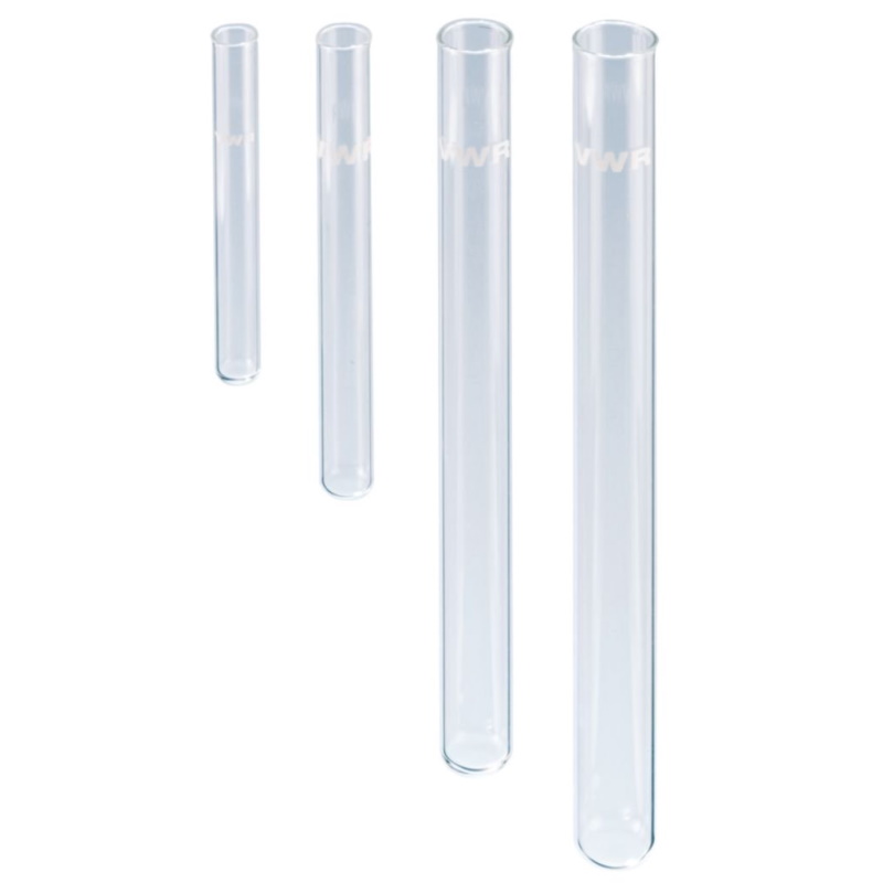 Probówki szklane VWR z obręczą / bez obręczy