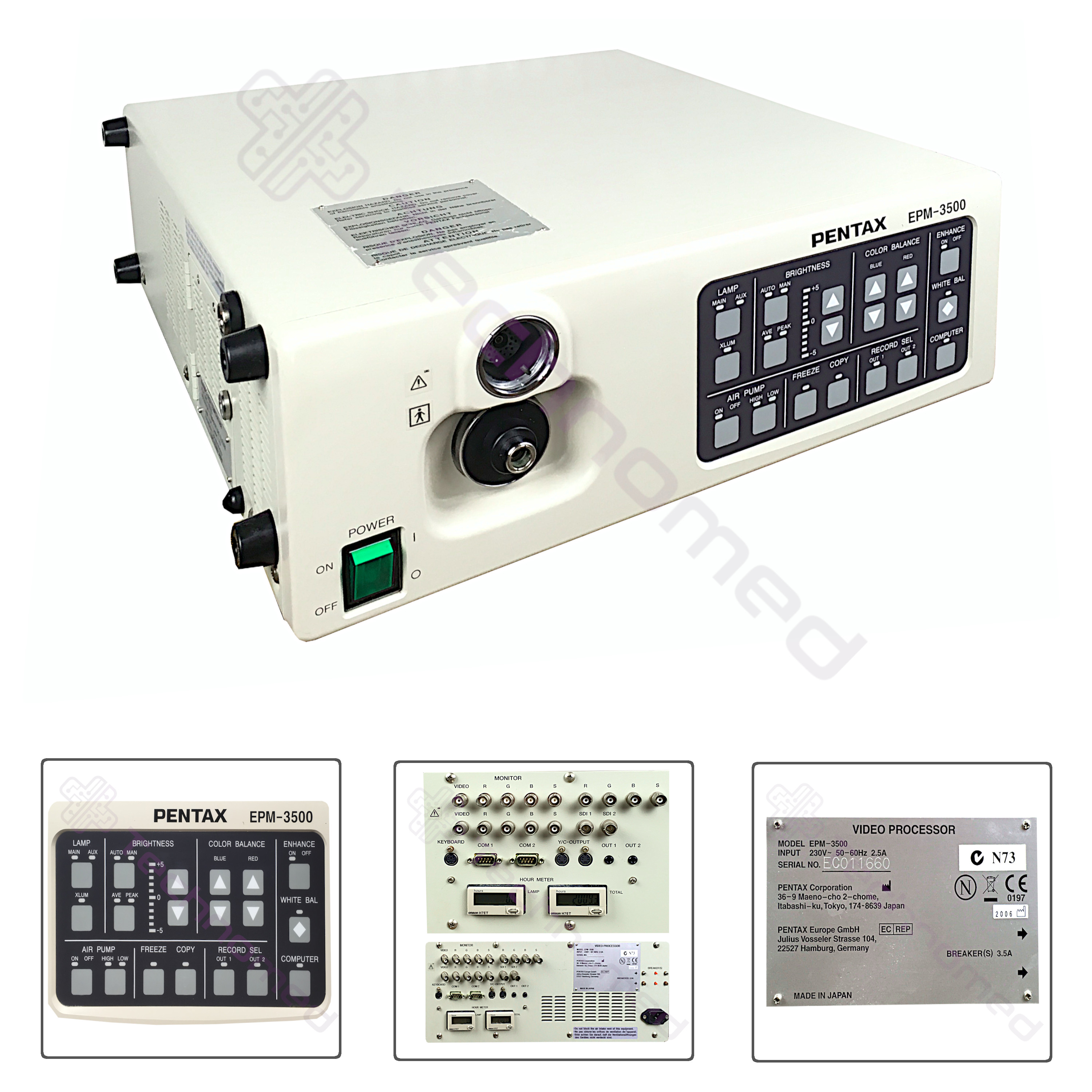 Procesory i źródła światła używane Pentax Pentax EPM-3500 - Technomed używane