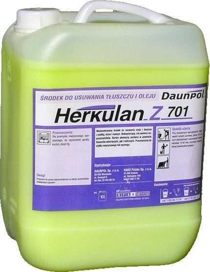 Produkty specjalistyczne do higieny kuchennej Daunpol Herkulan Z701  Środek do usuwania tłuszczu i oleju