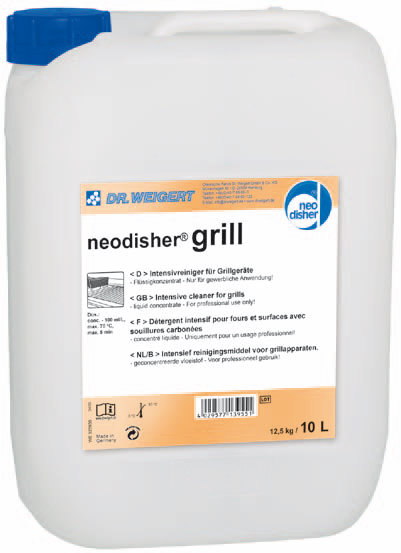 Produkty specjalistyczne do higieny kuchennej Dr. Weigert Neodisher grill – Butelki 12x0,75L