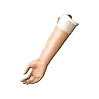 Protezy przedramienne ZSOiR "KORFANTÓW" Proteza kosmetyczna przedramienna - modularna - dłoń bierna z tworzywa (PCW)