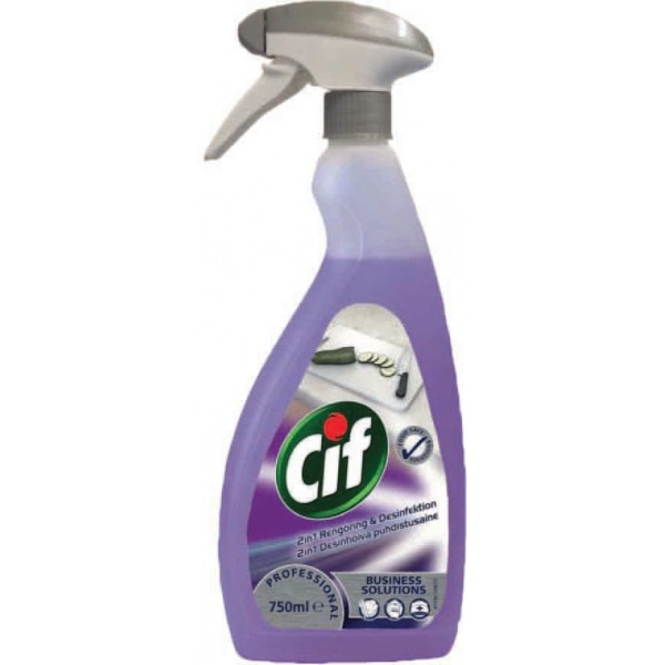 Ręczne mycie Diversey Cif Professional 2in1 Cleaner Disinfectant