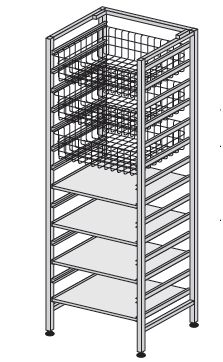 Regały medyczne TRIBO SK R 604
