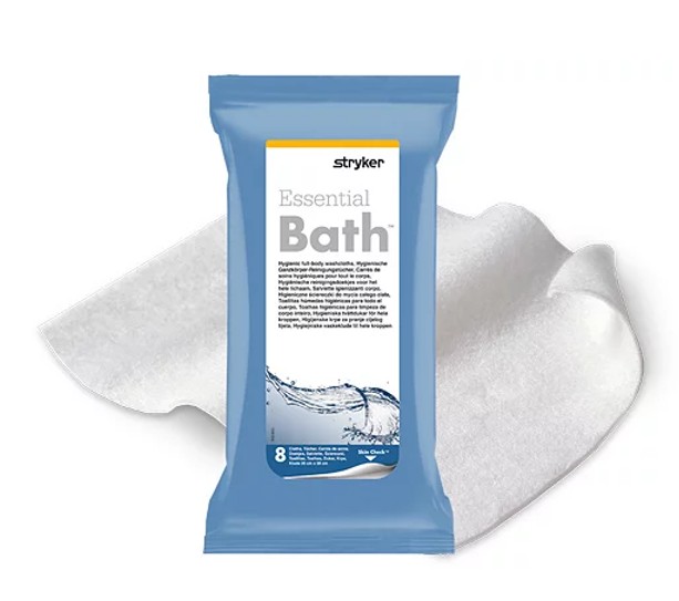 Rękawice i myjki do mycia ciała pacjenta Stryker Sage Essential Bath