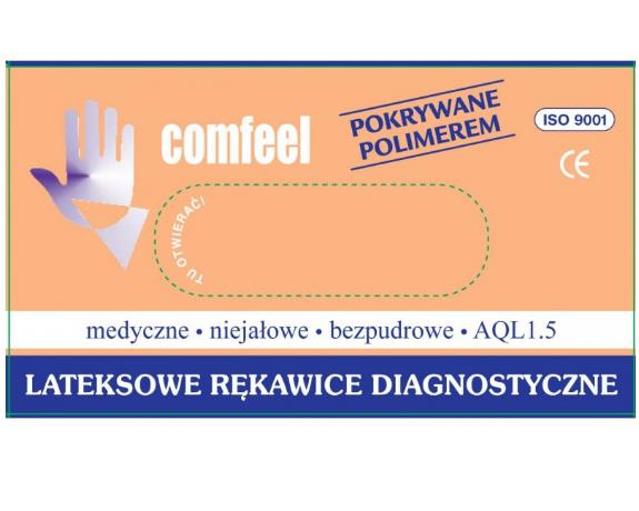Rękawice medyczne TG Medical COMFEEL lateksowe pokryte polimerem