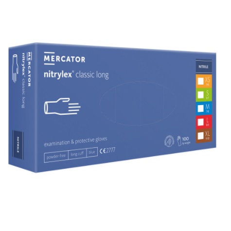 Rękawice medyczne Mercator Medical Nitrylex Classic Long