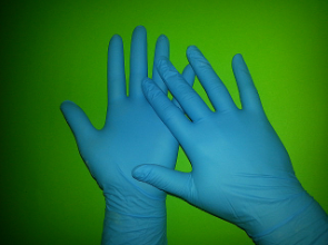 Rękawice medyczne B/D nitrylowe bezpudrowe AQL 1,0 / AQL 1,5