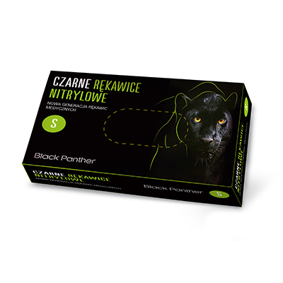 Rękawice medyczne Doman nitrylowe czarne