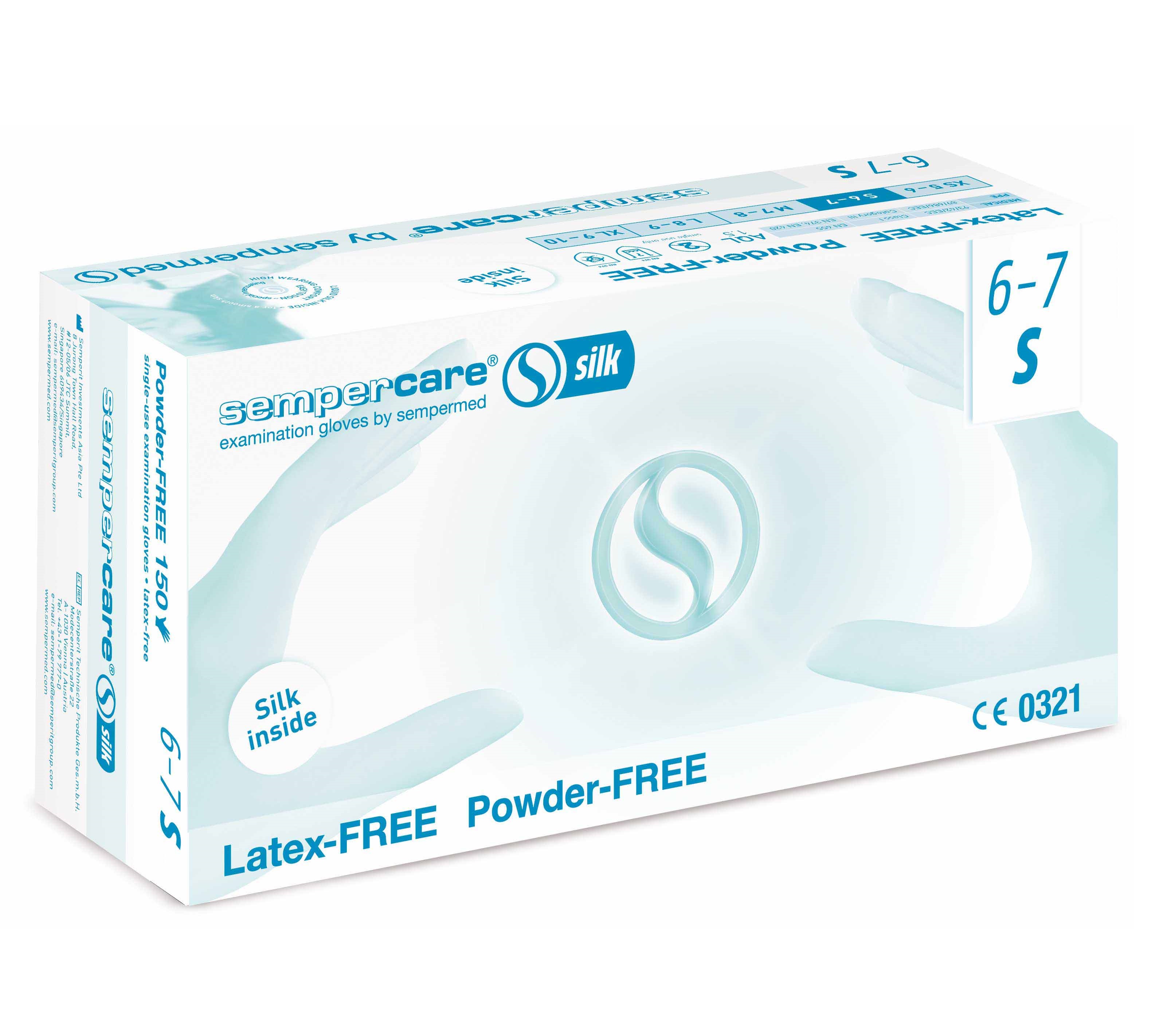 Rękawice medyczne Semperit/Sempermed Sempercare Silk