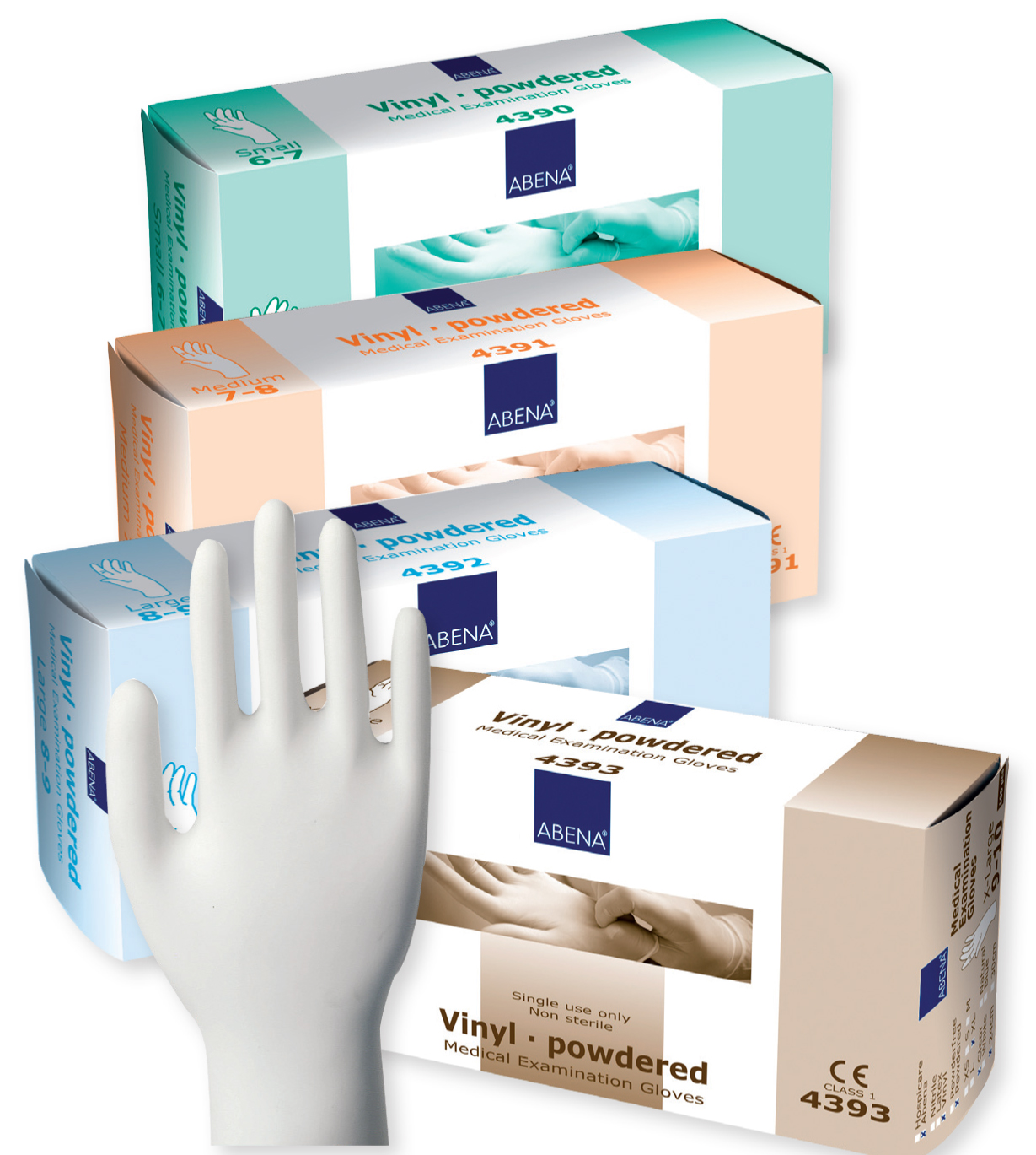 Rękawice medyczne Abena Vinyl - Rękawice lekko pudrowane
