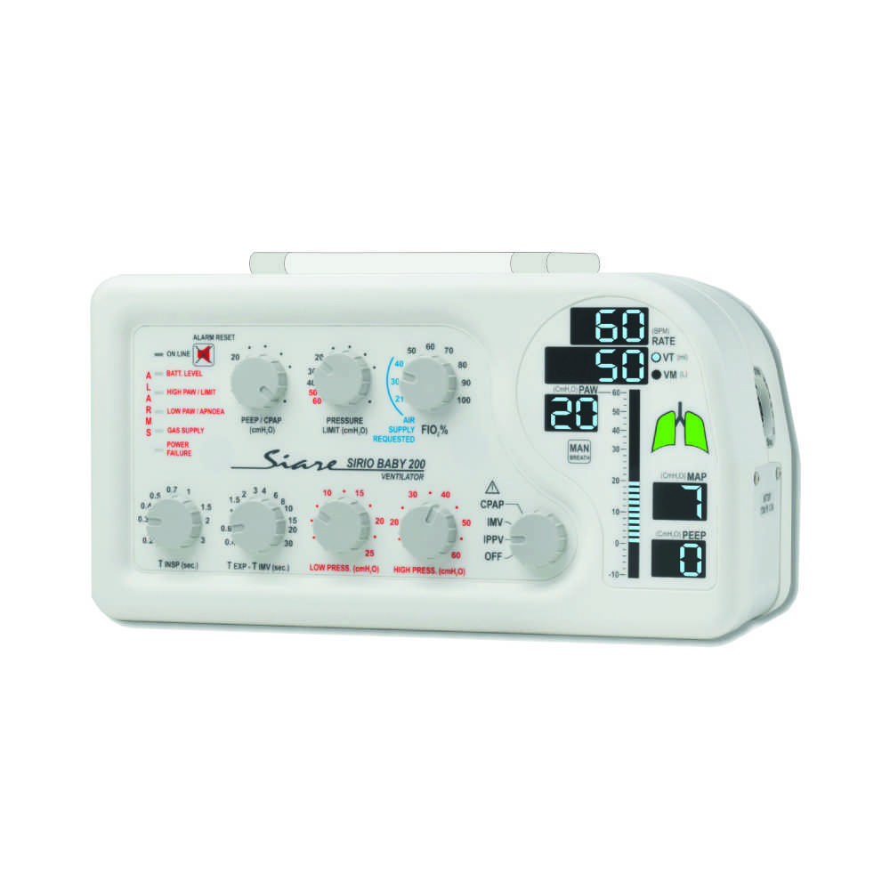 Respiratory do stosowania w środowisku MRI Siare Sirio Baby 200 MRI