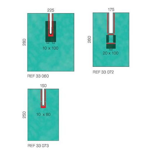 Serwety operacyjne – obłożenie pola operacyjnego Lohmann & Rauscher Raucodrape z wycięciem