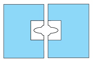 Serwety operacyjne – obłożenie pola operacyjnego JKT/MOLNLYCKE Serweta chirurgiczna dwuwarstwowa z otworem 380193