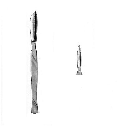 Skalpele wielorazowe GAMA s. c. - dystrybutor importer Skalpel chirurgiczny spiczasty 3 cm