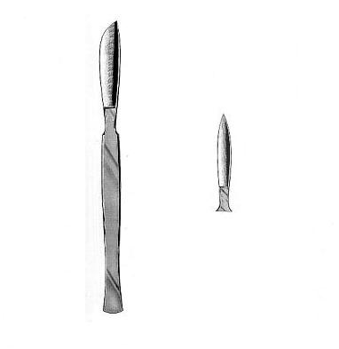 Skalpele wielorazowe GAMA s. c. - dystrybutor importer Skalpel chirurgiczny spiczasty 4 cm